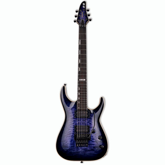 ESP E-II Horizon Quilted Blue with Floyd Rose Bridge