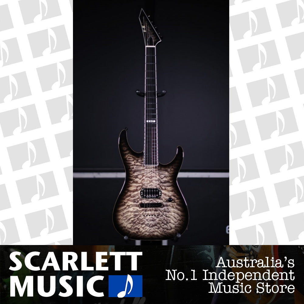 ESP E-II M-I Australian Exclusive See Thru Black Sunburst — view 2