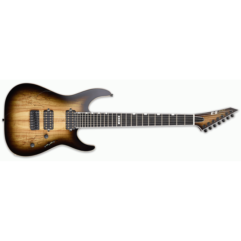 ESP E-II M-II-7 7-String Spalt Maple Guitar with Hipshot Bridge and Bare Knuckle Warpig Pups