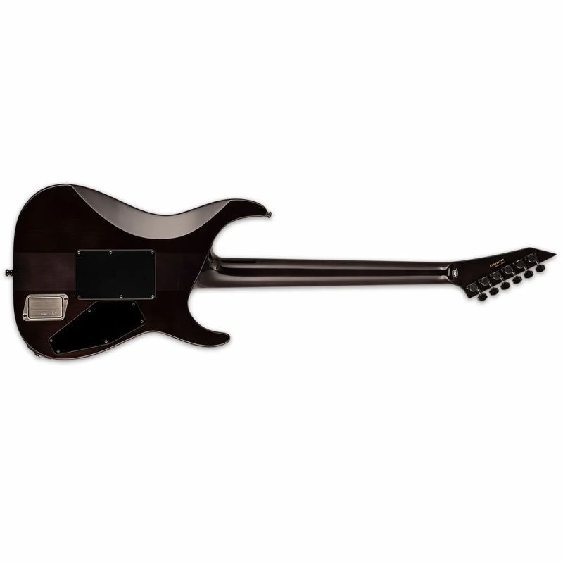 ESP E-II M-II FM Left Handed Electric Guitar - See Thru Black Finish, EMG 81 Pickups, Floyd Rose Tremolo, Hardshell Case Included — view 2