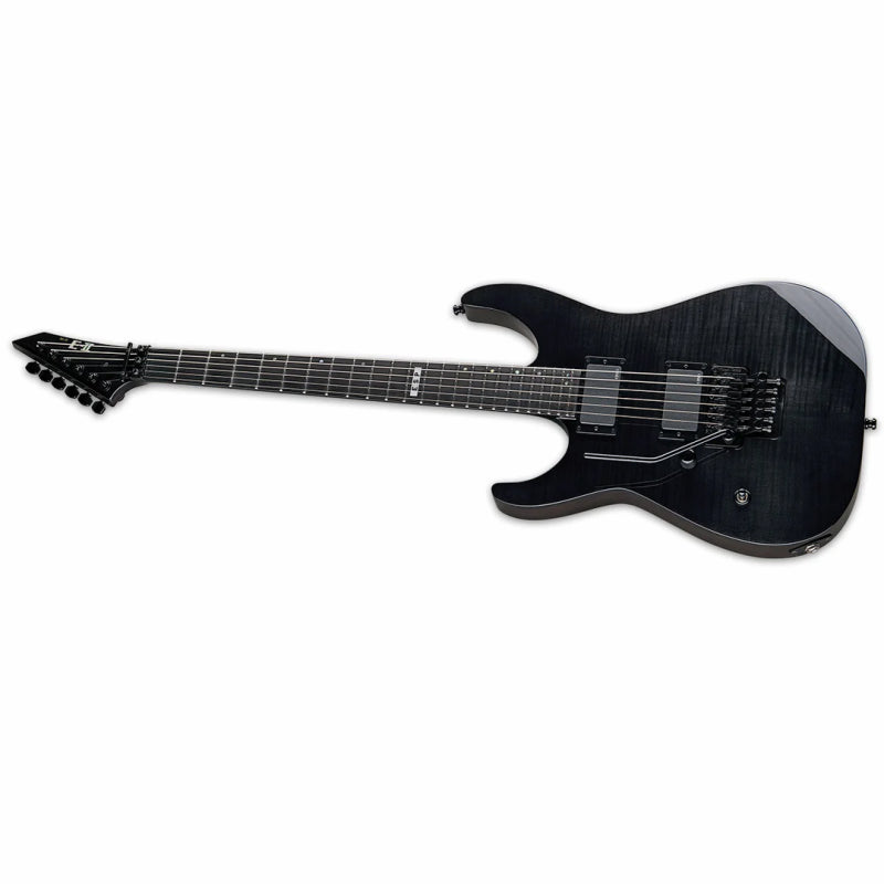 ESP E-II M-II FM Left Handed Electric Guitar - See Thru Black Finish, EMG 81 Pickups, Floyd Rose Tremolo, Hardshell Case Included — view 3