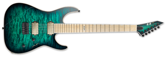 ESP E-II M2 NT Hipshot Black Turquise Burst Electric Guitar