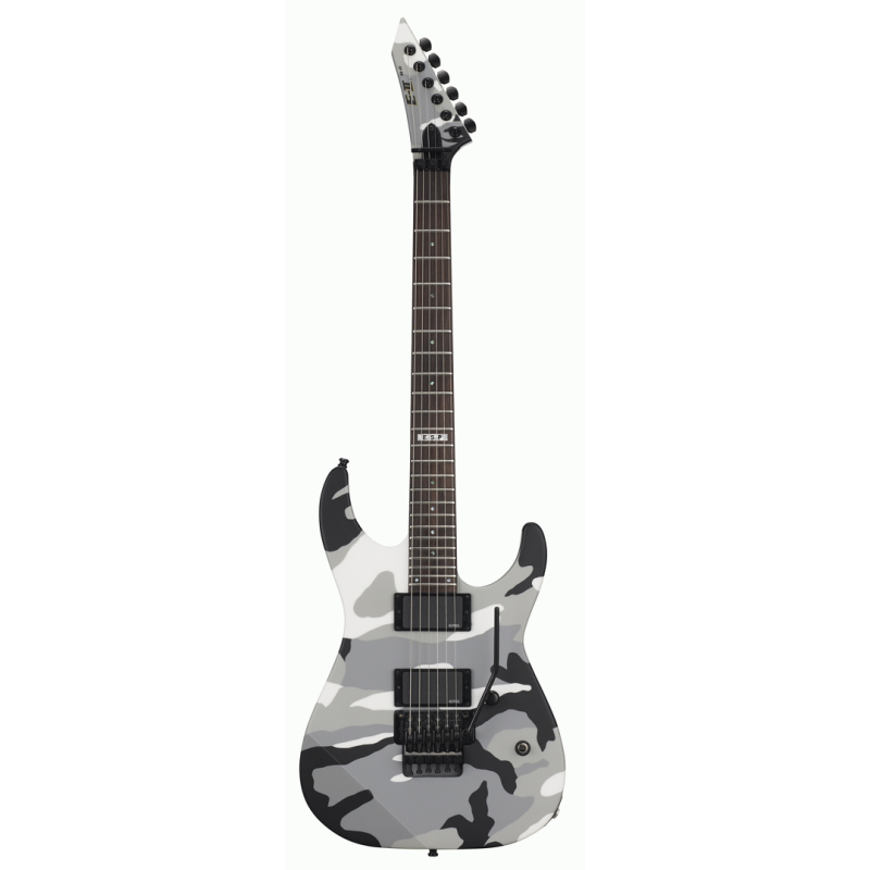 ESP E-II M-II NT Urban Camo Electric Guitar with EMG 81 Pickups and Floyd Rose Tremolo