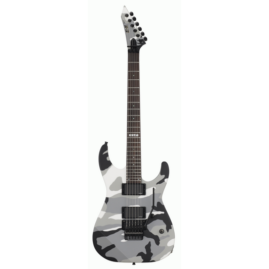 ESP E-II M-II NT Urban Camo Electric Guitar with EMG 81 Pickups and Floyd Rose Tremolo