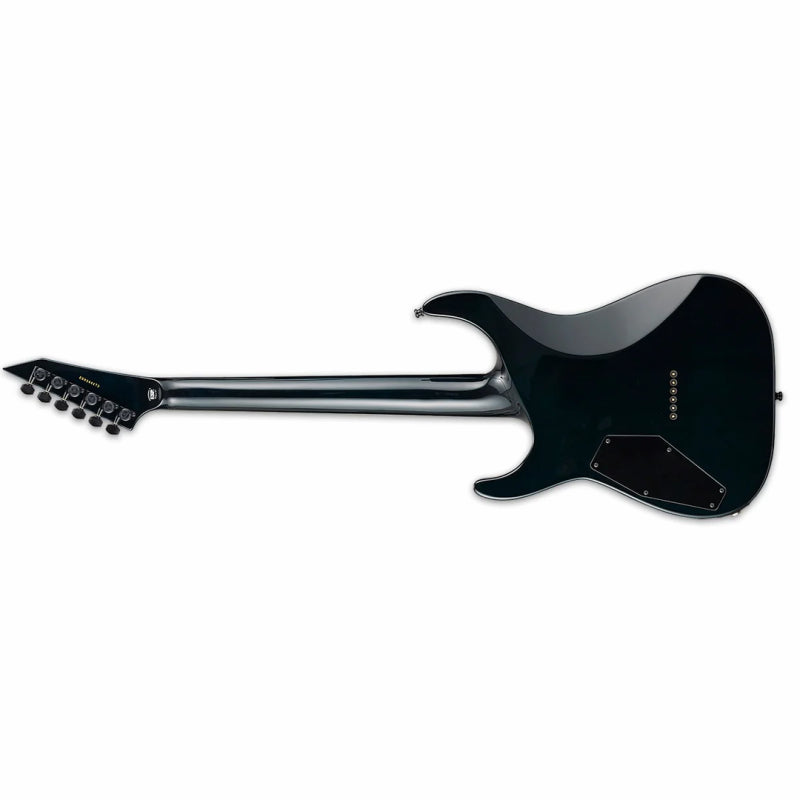 ESP E-II M-II NT Hipshot Quilt Maple Dark Turquoise Burst Electric Guitar — view 2