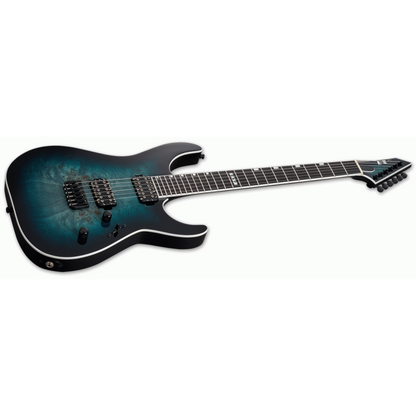 ESP E-II M-II Mercury Blue Burst Electric Guitar with Hardshell Case — view 3