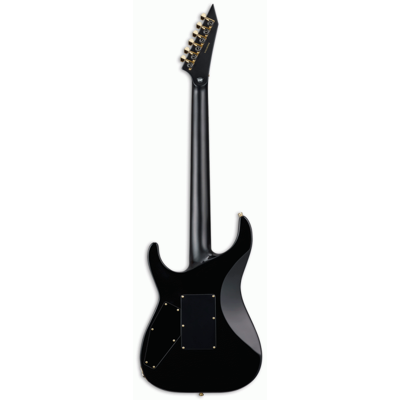 ESP E-II M-II Black Natural Burst Electric Guitar with Quilt Top and Gold Hardware — view 2