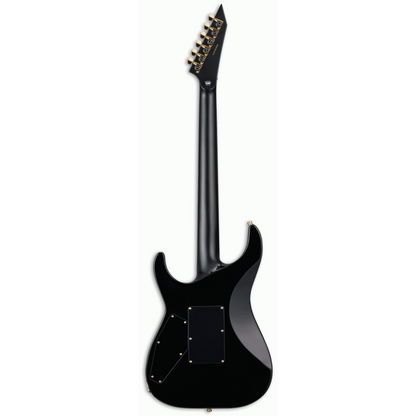 ESP E-II M-II Black Natural Burst Electric Guitar with Quilt Top and Gold Hardware — view 2