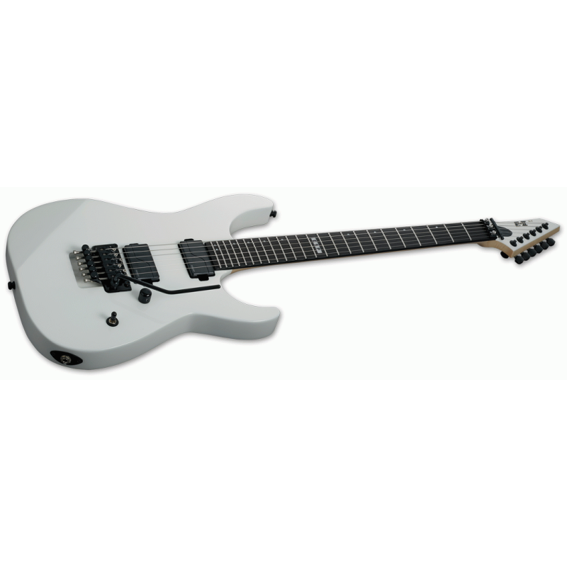 ESP E-II M-II Neck Thru Guitar, Snow White Finish, Alder Body, Maple Neck, Fishman Fluence Pickups, Hardshell Case Included — view 3
