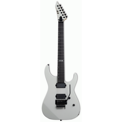 ESP E-II M-II Neck Thru Guitar, Snow White Finish, Alder Body, Maple Neck, Fishman Fluence Pickups, Hardshell Case Included