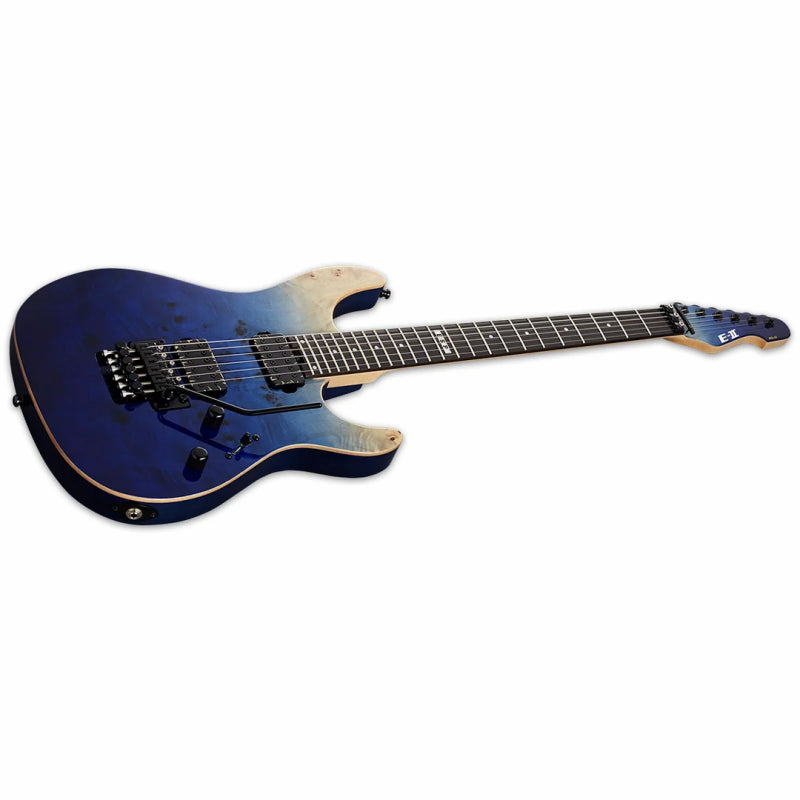 ESP E-II SN-II Snapper Blue Natural Fade Electric Guitar with Hardshell Case — view 3