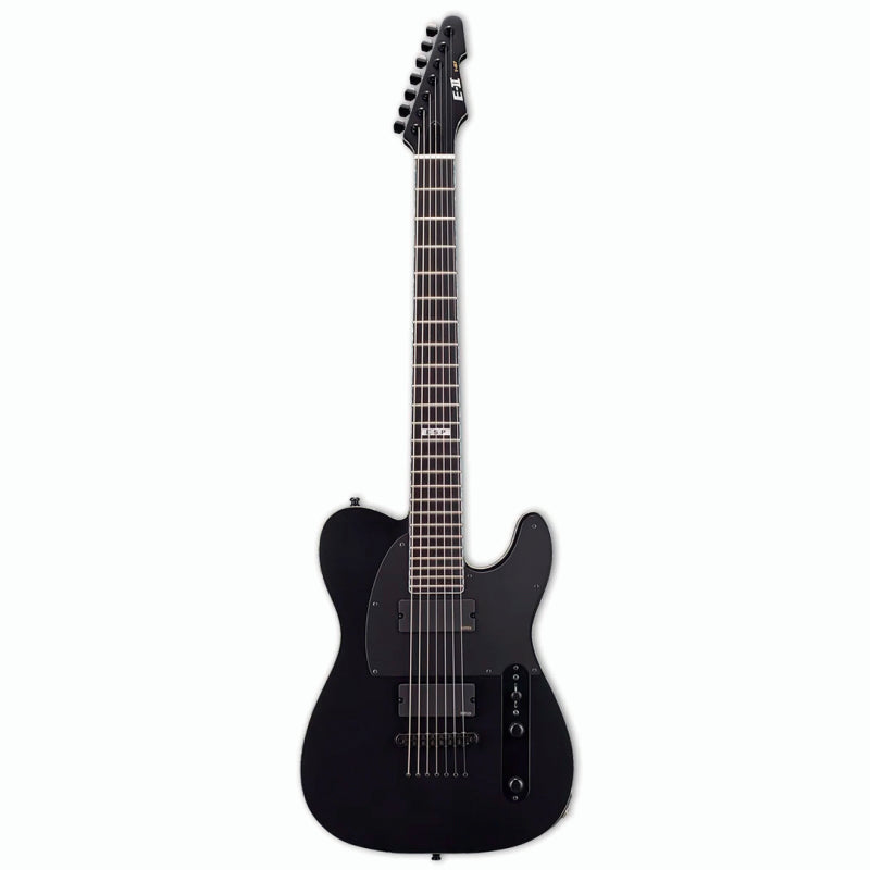 ESP E-II T-B7 7 String Baritone Guitar Black Satin