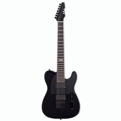ESP E-II T-B7 7 String Baritone Guitar Black Satin