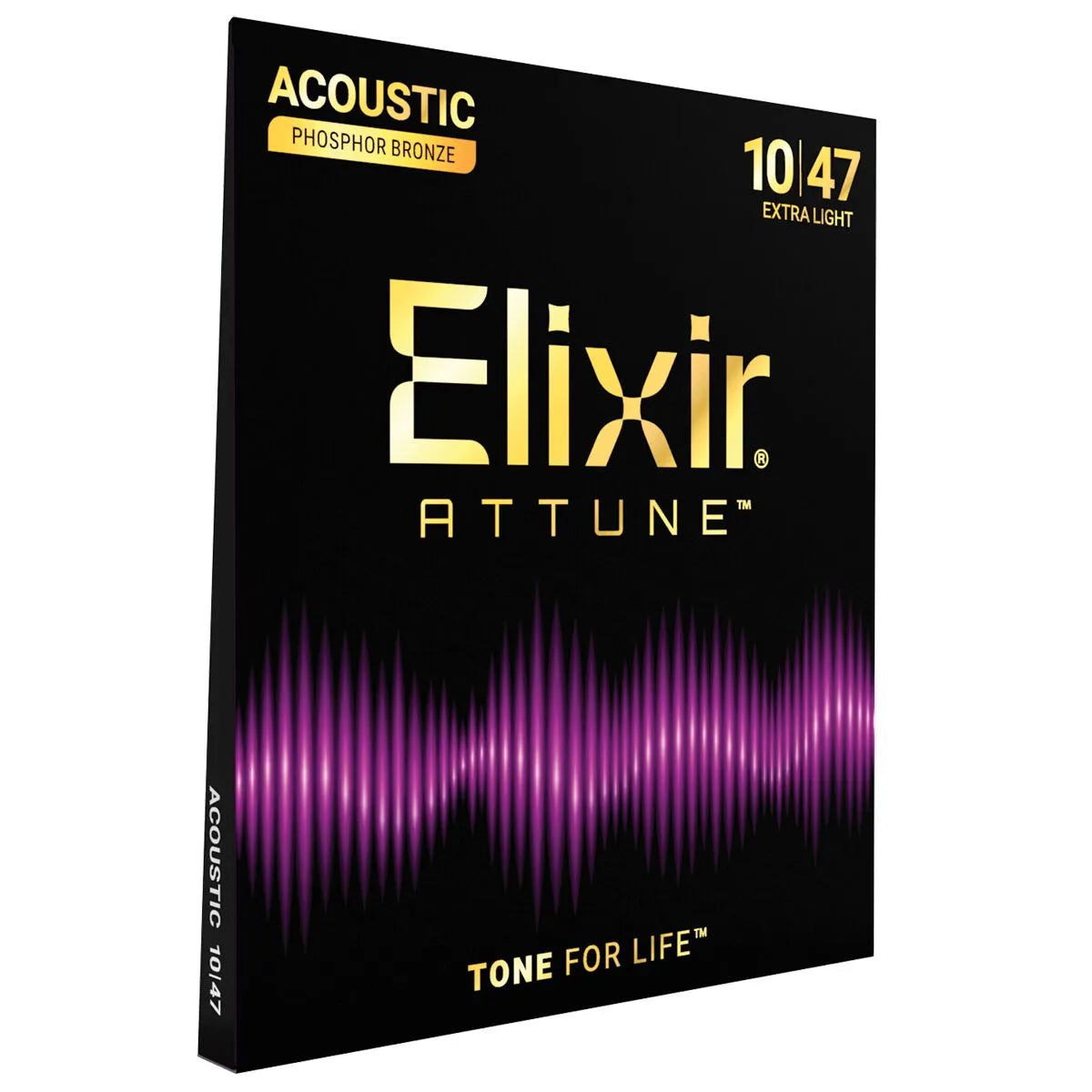 Elixir Attune Phosphor Bronze Acoustic Guitar Strings Extra Light 10-47 E21002 — view 2