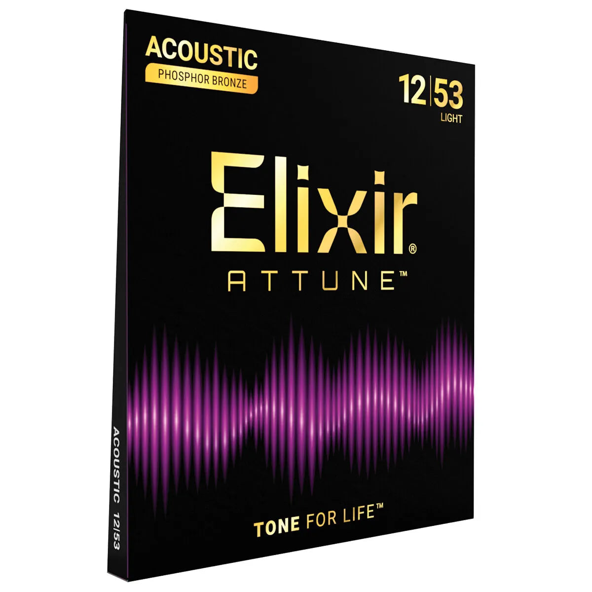 Elixir Attune Phosphor Bronze Acoustic Guitar Strings Light 12-53 E21052 — view 2