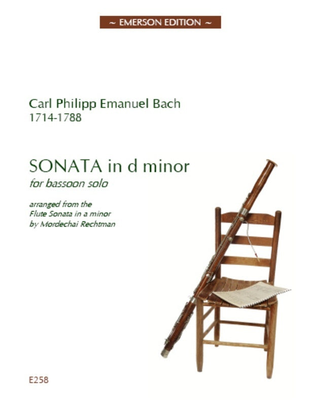 Cpe Bach - Sonata In D Minor For Bassoon Solo