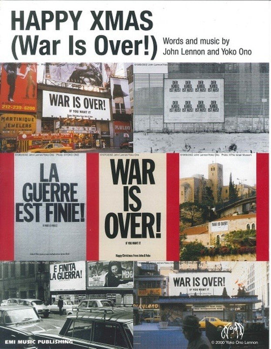 John Lennon & Yoko Ono: Happy Xmas (War Is Over) — Piano, Vocal & Guitar (EMI Music Publishing)