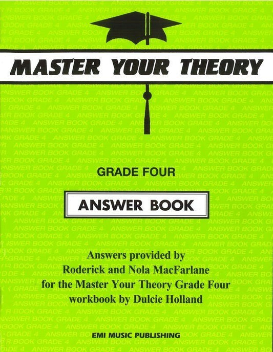 Holland: Master Your Theory Answer Book 4 (EMI Music Publishing)