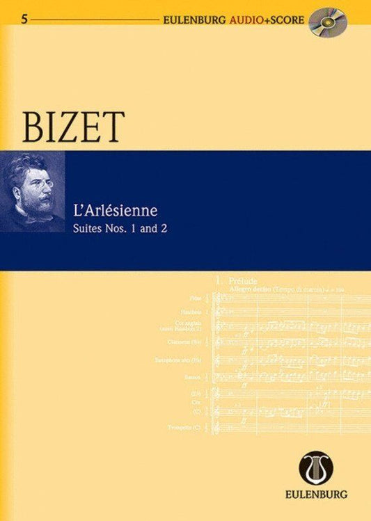 BIZET - L'Arlesienne Suites 1 & 2 Study Score BK/CD