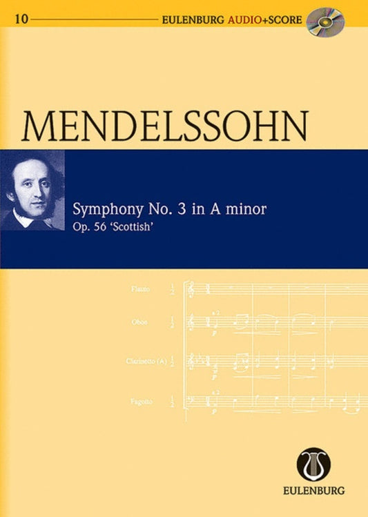 Mendelssohn - Symphony No 3 A Min Op 56 Study Score Book/CD
