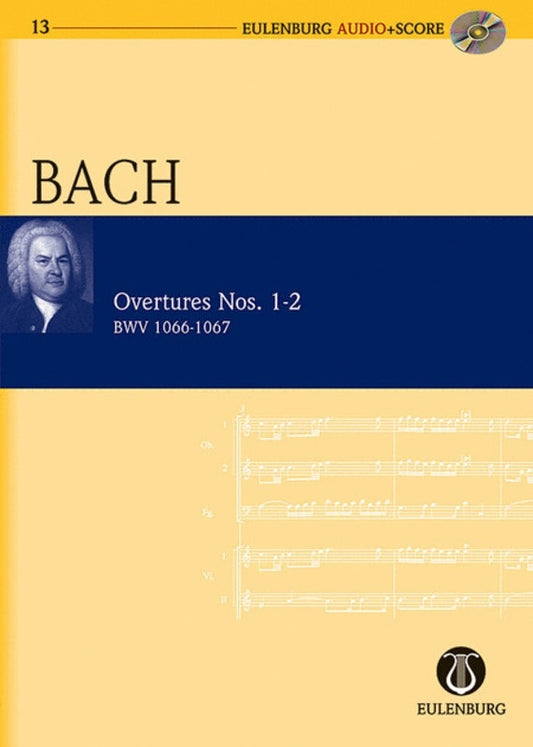 Bach - Overtures Nos 1-2 Bwv 1066-1067 Study Score Book/CD