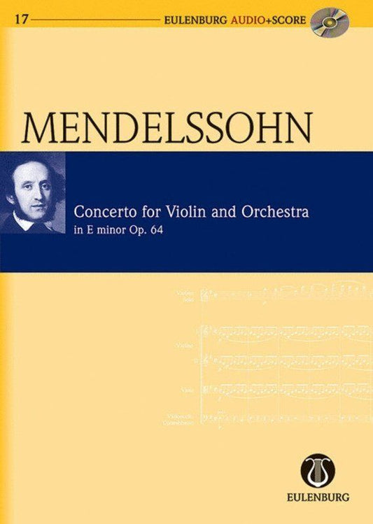 Mendelssohn Violin Concerto in E Minor Op. 64 Study Score BK/CD Eulenburg Audio+Score Series