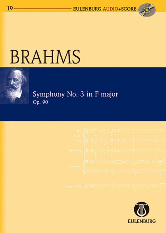 Brahms - Symphony No 3 F Maj Op 90 Study Score Book/CD