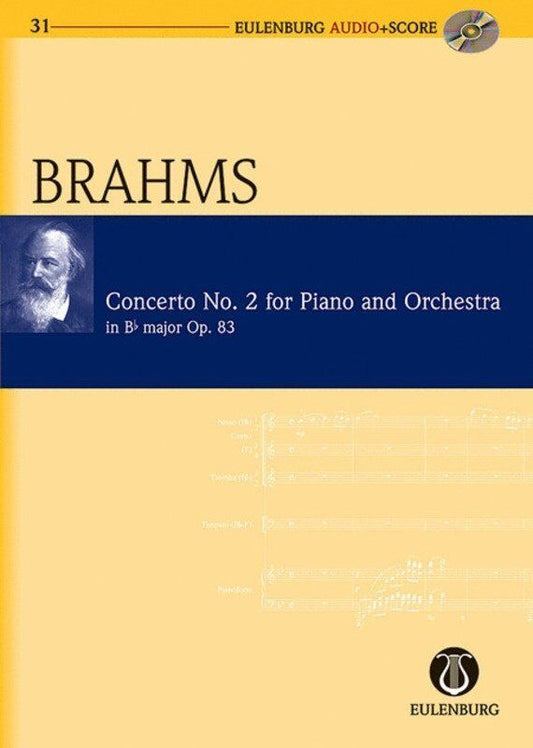 Brahms - Piano Concerto No 2 Op 83 Study Score with CD