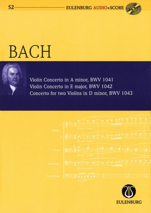 Violin Concertos Bwv 1041 1042 1043 Book/CD Book