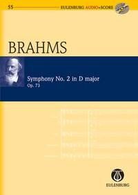 Brahms Symphony No. 2 in D Op. 73 Study Score with CD - Eulenburg Audio+Score Series