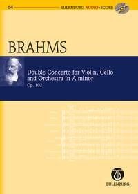 Brahms Double Concerto for Violin and Cello in A minor Op. 102 Study Score BK/CD
