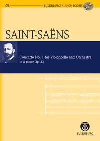 Saint-Saens Cello Concerto No. 1 Op. 33 Study Score with CD