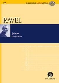 Ravel - Bolero Study Score with CD by Eulenburg, Orchestra, 80 Pages