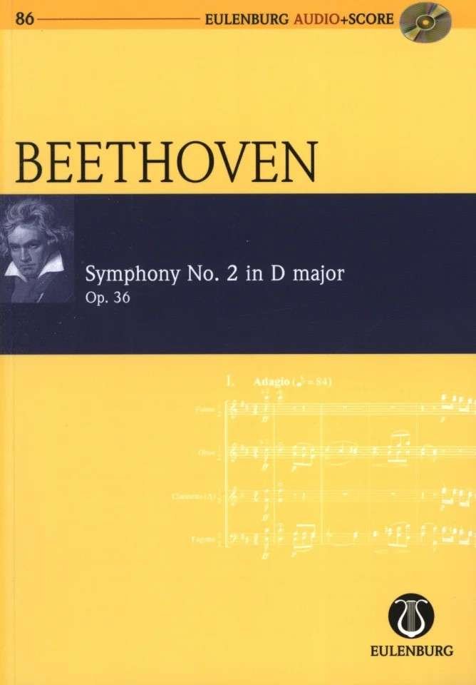 Beethoven: Symphony No. 2, Op. 36 — Study Score & CD (Eulenburg)