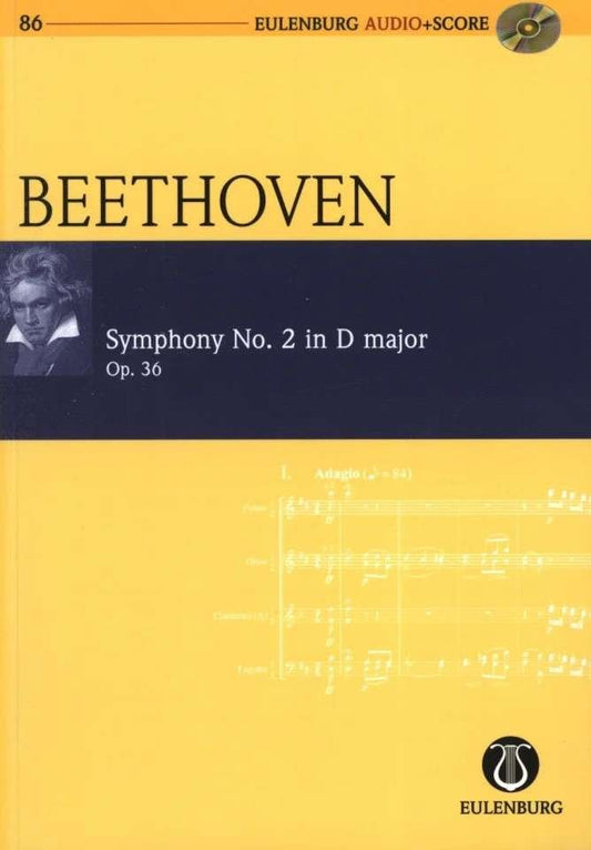 Beethoven: Symphony No. 2, Op. 36 — Study Score & CD (Eulenburg)