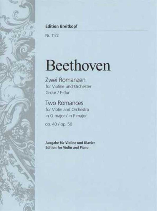 Beethoven - Romances Op. 40 in G & Op. 50 in F for Violin/Piano