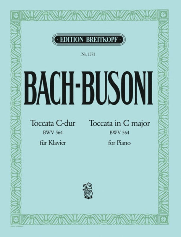 Toccata C Bwv 564 Arr Busoni