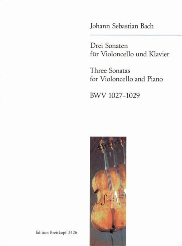 Sonatas 3 Orig For Viola Da Gamba Bwv 1027-1029 Vc (Softcover Book)