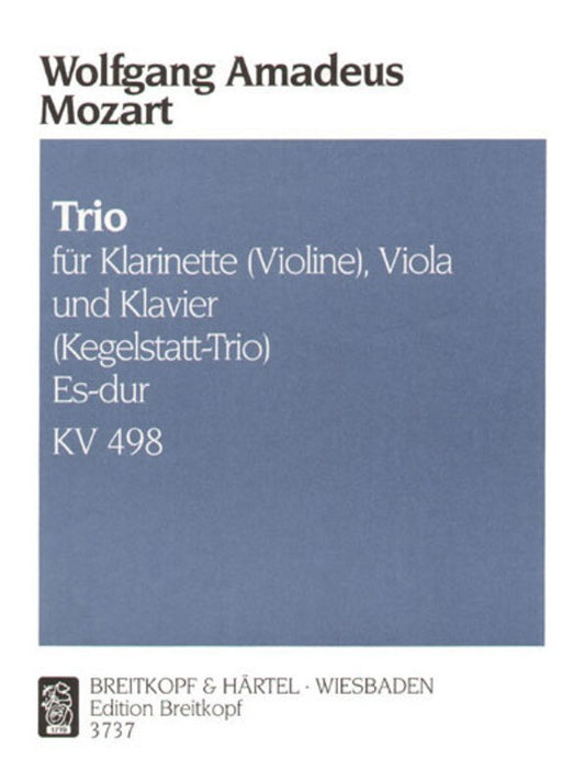 Trio E Flat K498 Violin Or Viola Clar Piano Book