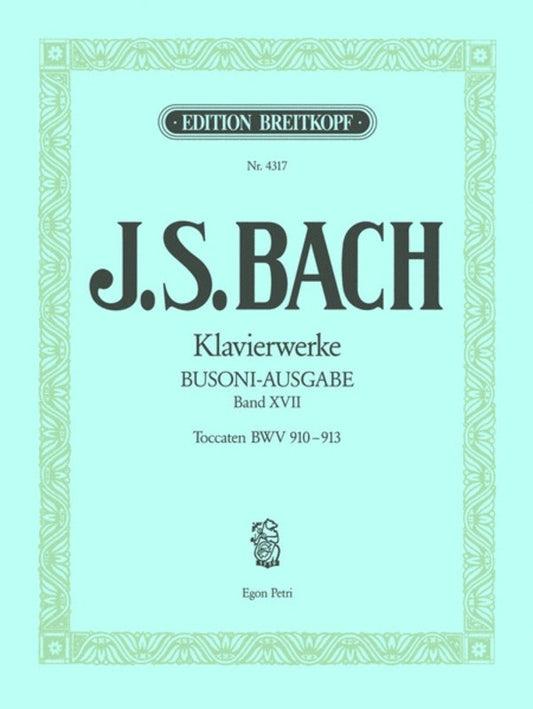 Piano Works Book 17 Bwv 910-913 Toccatas Book