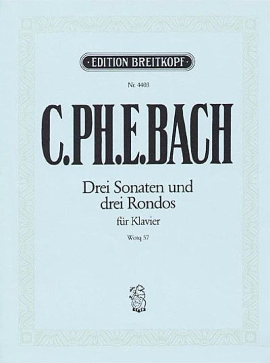 3 Sonatas And 3 Rondos Wq 57 (Softcover Book)