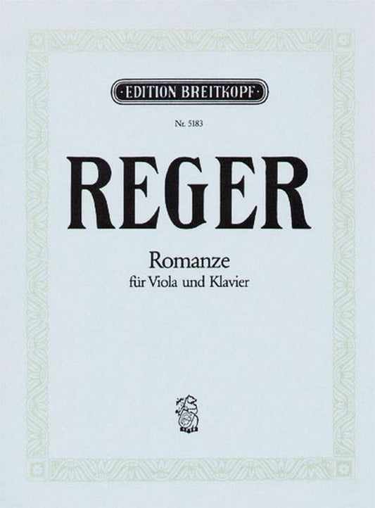 Reger - Romance in G Major for Viola and Piano Arranged by Sitt