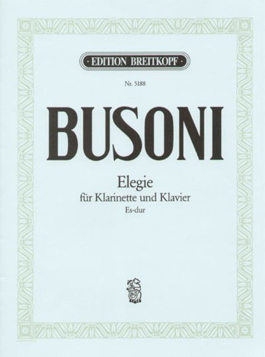Elegy clarinet/Piano (Softcover Book)