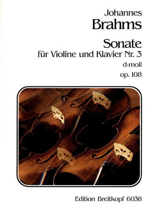 Sonata Op 108 D Min Violin/Piano (Softcover Book)