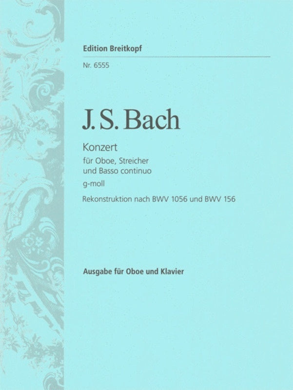 Concerto Bwv 1056 Bwv 156 G Min Oboe Piano Book