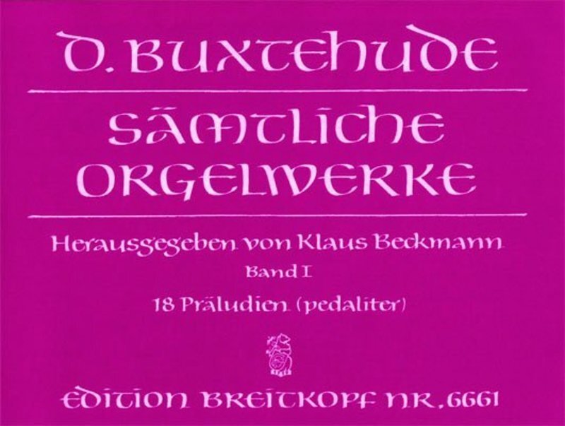 Organ Works Book 1 Buxwv 136 - 153 (Softcover Book)