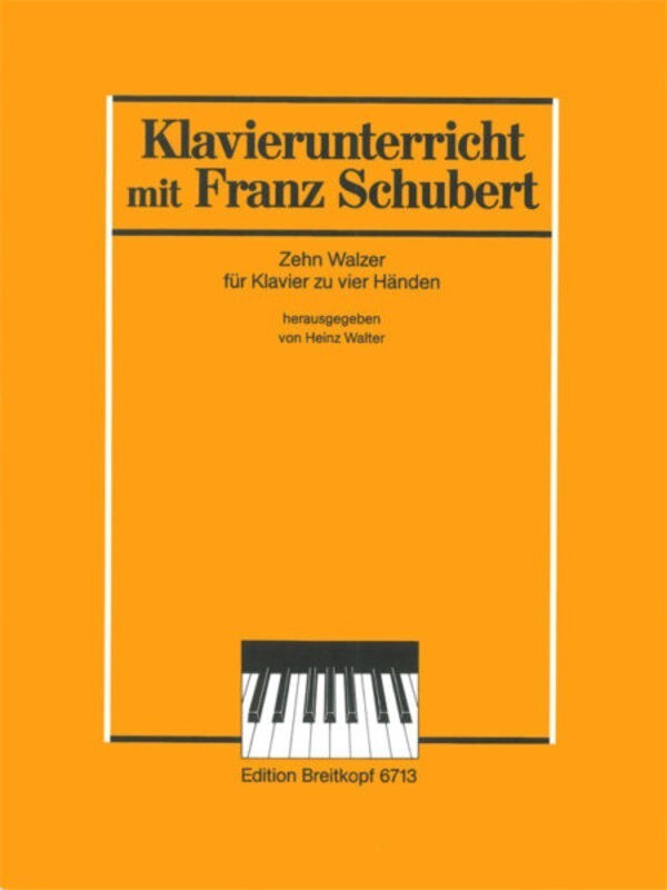 Schubert - 10 Waltzes For Piano Duet (Softcover Book)