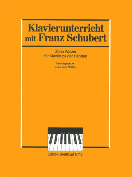Schubert - 10 Waltzes For Piano Duet (Softcover Book)