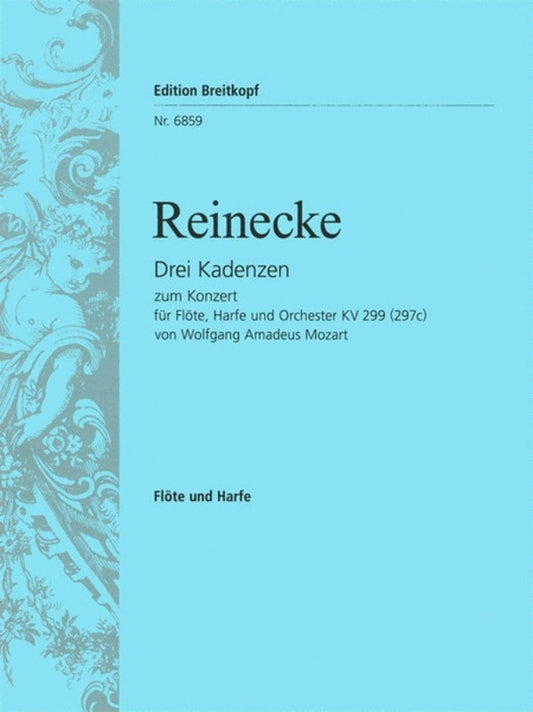 Cadenzas 3 Concerto K299 Ed Reinecke Flute/Harp/Piano Book