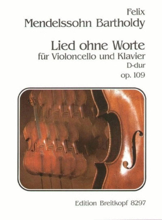 Song Without Words Op 109 Vc/Piano Book
